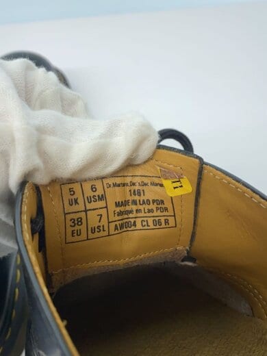 商品画像：ドレスシューズ/38/ブラック/1461/3ホール/スレ有 5