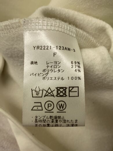 商品画像：22AW/ぬくぬくヘムフリルブラウス/FREE/レーヨン/ホワイト/YR2221-123AW-3/汚れ有// 4