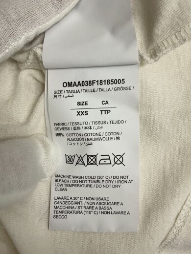 商品画像：Tシャツ/XXS/コットン/BLK/OMAA038F18185005 4