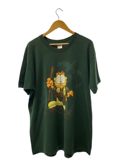 商品画像：90S/Tシャツ/XL/コットン/グリーン/Garfield/USA製// 1