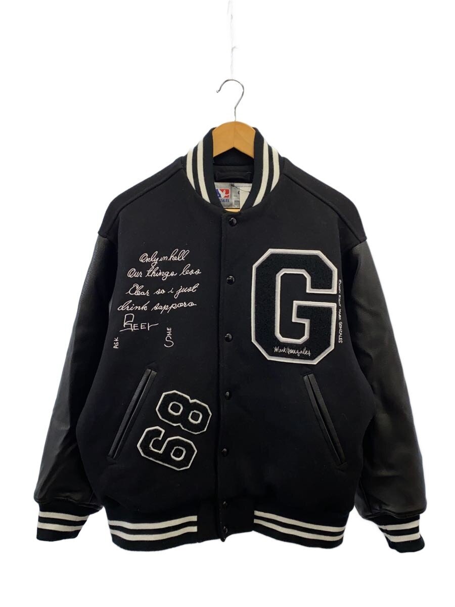 Mark Gonzales / スタジャン/S/ポリエステル/BLK/2G5-61940