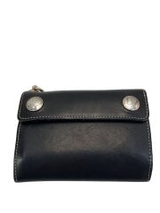 3つ折り財布/レザー/BLK/無地/メンズ/ダブルドットビルフォード ラティーゴレザー