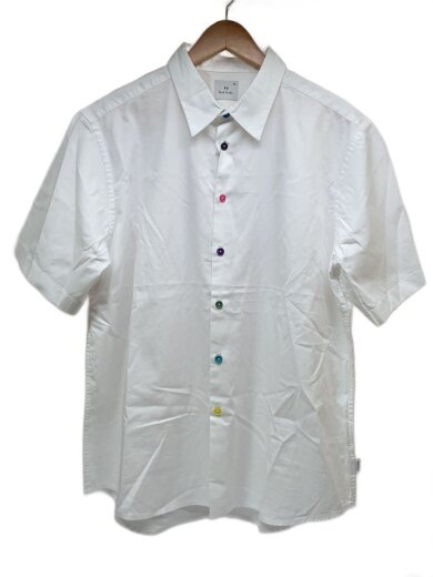 商品画像：半袖シャツ/XXL/コットン/WHT/無地/PY-BE-79475// 1