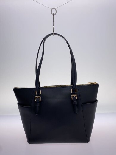 画像：MICHAEL KORSトートバッグ/レザー/BLK/無地/35T0GCFT7L3