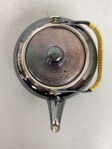 商品画像：いぶし銀/急須×1/茶托×5/6点セット/シルバー 4