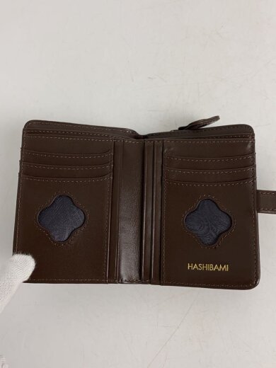 商品画像：2つ折り財布/牛革/ブラウン/無地/フラワーバックル/レディース/225300162 4