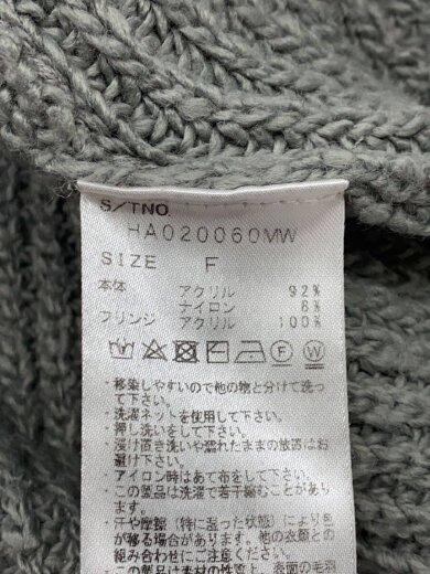 商品画像：ニット・セーター(厚手)/FREE/アクリル/GRY/HA020060MW 4