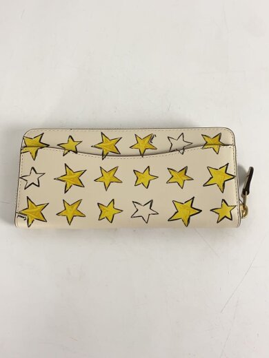 商品画像：エッシェンシャルスリムアコーディオンジップ/レザー/アイボリー/総柄/レディース/CAM82// 2