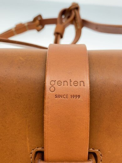画像：GENTENショルダーバッグ/レザー/BRW/無地5