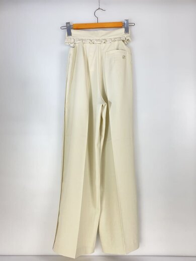 商品画像：SIDE HOLE SHEER LINE PANTS/1/コットン/クリーム/無地/53008-0121// 2