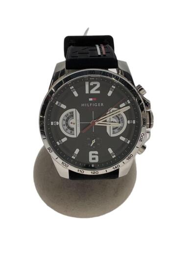 画像：TOMMY HILFIGERクォーツ腕時計/アナログ/ラバー/BLK/BLK/TH.320.1.14.23801