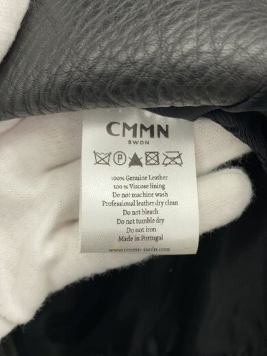 画像：CMMN SWDNダブルライダースジャケット/48/レザー/BLK/無地5