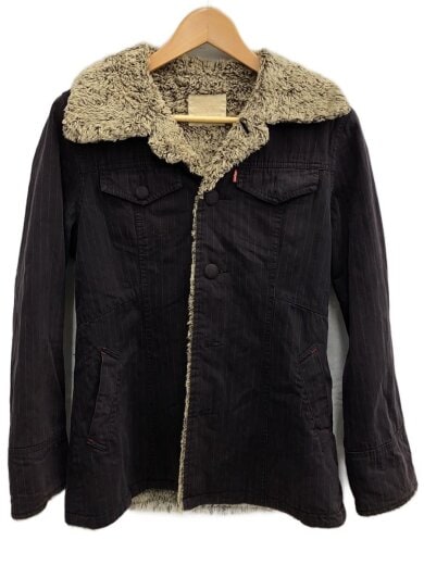 商品画像：ジャケット/M/コットン/BLK/ストライプ// 1