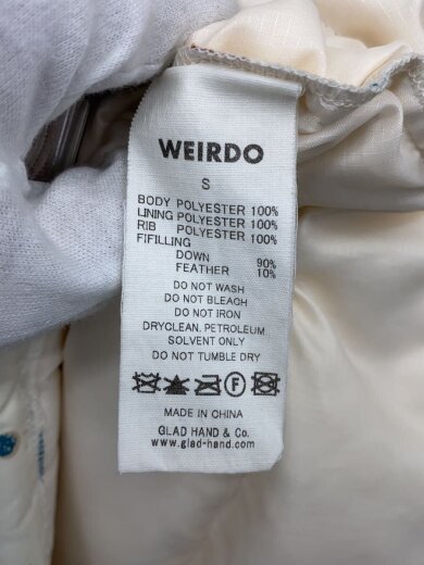 商品画像：ダウンジャケット/S/ポリエステル/総柄/WRD-17-AW-06 4