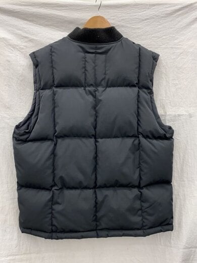 商品画像：90s/90年タグ/ダウンベスト/L/ナイロン/BLK/無地/古着/アーカイブ/ 2