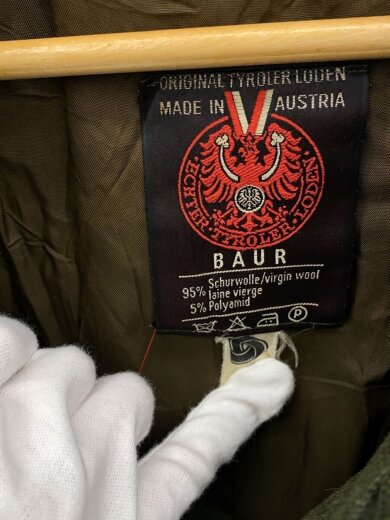 商品画像：Nohstadt&CO/ステンカラーコート/54/ウール/KHK/バックプリーツ/バックスリット/古着 3