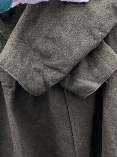 商品画像：Nohstadt&CO/ステンカラーコート/54/ウール/KHK/バックプリーツ/バックスリット/古着 6