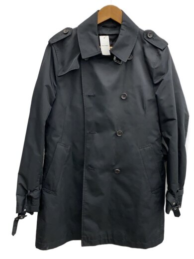 商品画像：ライナー付/ショートトレンチ/トレンチコート/M/ポリエステル/BLK/73033134 1