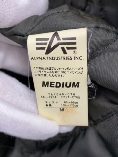 商品画像：フライトジャケット/M/ナイロン/KHK/TA1049-076 4