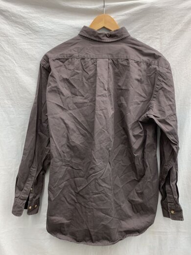 商品画像：90s/90年タグ/ベアー刺繍/熊/ボタンダウン長袖シャツ/M/コットン/BRW/1531-3842 2