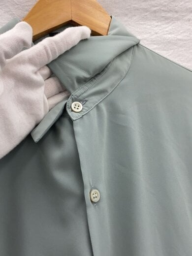 商品画像：22SS/Gather Flare Long Shirt/長袖シャツ/46/ポリエステル/GRN/2122-108 9