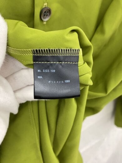 商品画像：22AW/DECHINE LONG OPEN COLLAR/長袖シャツ/44/ポリエステル/GRN/2222-10 4