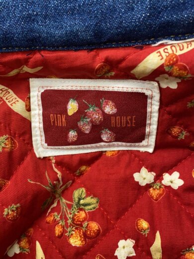 商品画像：ブルゾン/--/デニム/IDG/P1081FJM06/苺リースゼッケン/ワッペン 3