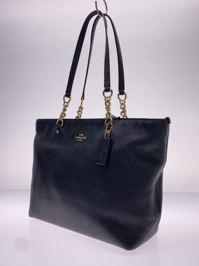 商品画像：トートバッグ_オールレザー/レザー/BLK// 2