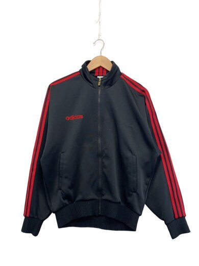 商品画像：80~90s/デサント製/トラックジャケット/三本線ライン/L/ポリエステル/BLK/ASR-966// 1