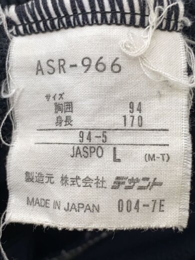 商品画像：80~90s/デサント製/トラックジャケット/三本線ライン/L/ポリエステル/BLK/ASR-966// 4