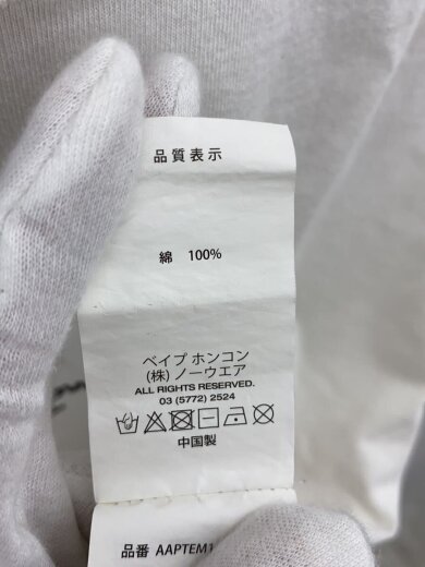 商品画像：クローバー/Tシャツ/L/コットン/WHT/無地/AAPTEM1418XXM// 4
