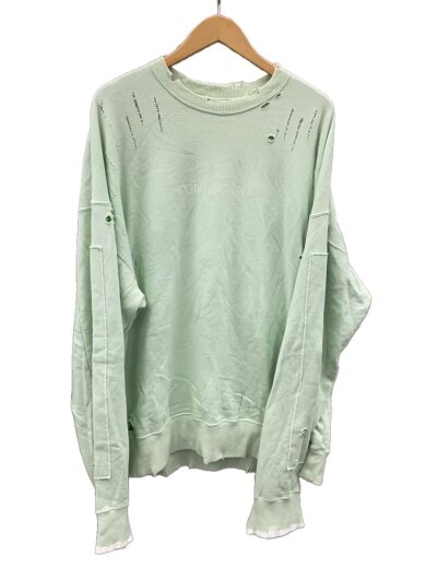 商品画像：22SS/OVERSIZED REBUILD SWEAT LS/スウェット/M/コットン/GRN/ST.441 1