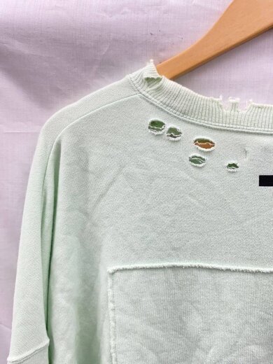商品画像：22SS/OVERSIZED REBUILD SWEAT LS/スウェット/M/コットン/GRN/ST.441 7