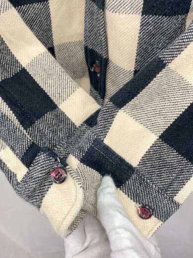 商品画像：FLANNEL SHIRTS/バッファローチェック/フランネルシャツ/ネルシャツ/L/コットン/BLK/3104 5