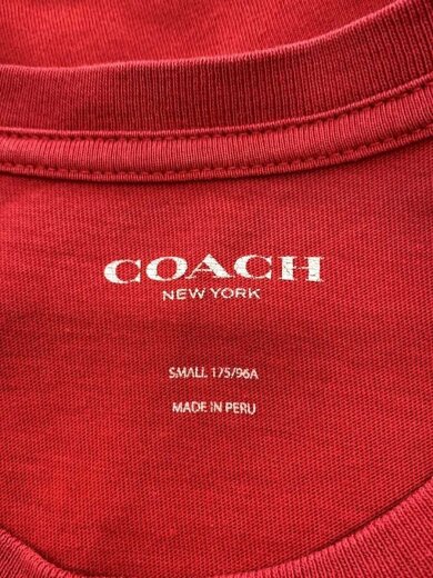 商品画像：Tシャツ/S/コットン/RED/無地// 3