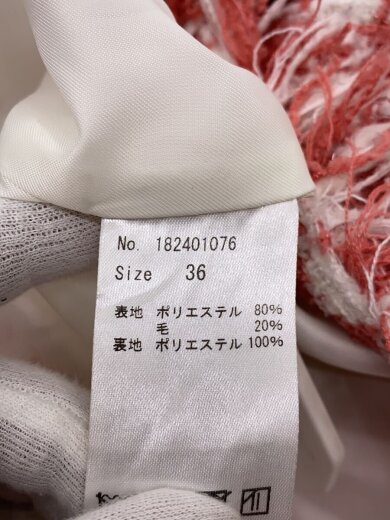 商品画像：千鳥柄ツイードベスト/36/ポリエステル/PNK/千鳥格子/182401076// 4