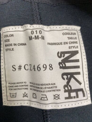 商品画像：20AW/×sacai/NRG FLEECE PANT/M/コットン/BLK/CZ4698-010 4