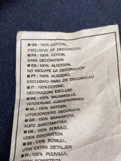 商品画像：ポロシャツ/M/コットン/NVY/無地 4