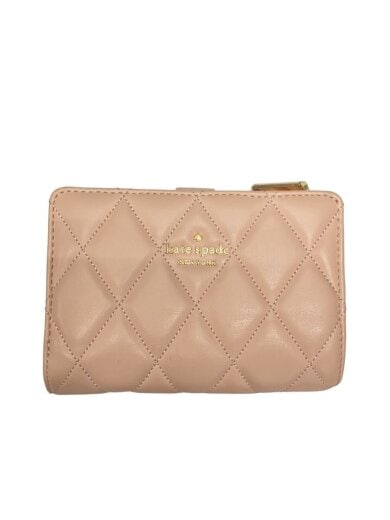 商品画像：キルティング/2つ折り財布/レザー/PNK/レディース 1