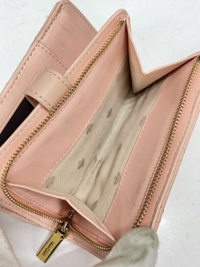 商品画像：キルティング/2つ折り財布/レザー/PNK/レディース 5