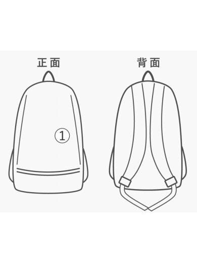 商品画像：リュック/ナイロン/BLK/無地 8