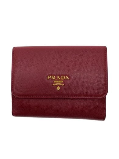 商品画像：角擦れ・使用感・汚れ/3つ折り財布/レザー/PNK/レディース// 1