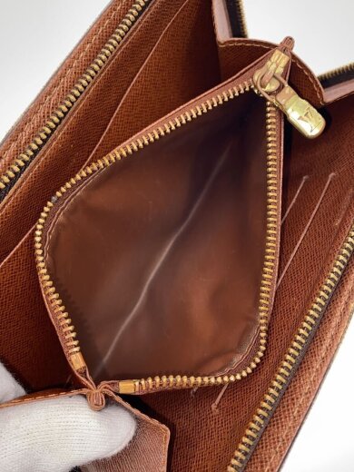 商品画像：ポルト・モネ・ジップ_モノグラム・キャンバス/PVC/BRW/レディース 5