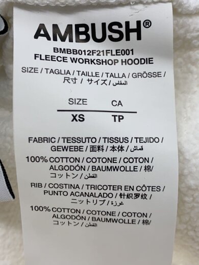 商品画像：パーカー/XS/コットン/WHT/BMBB012F21FLE001// 4