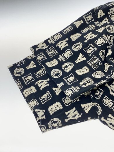 画像：HYSTERIC GLAMOUR × DICKIESTシャツ/M/コットン/BLK/総柄/02181CT155