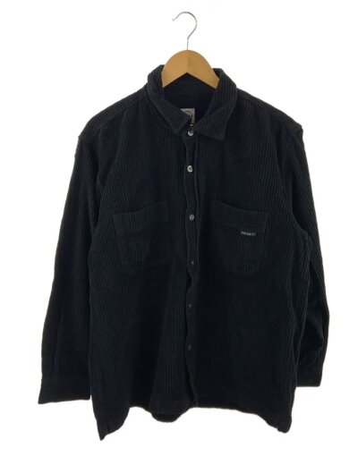 商品画像：長袖シャツ/L/コーデュロイ/BLK 1