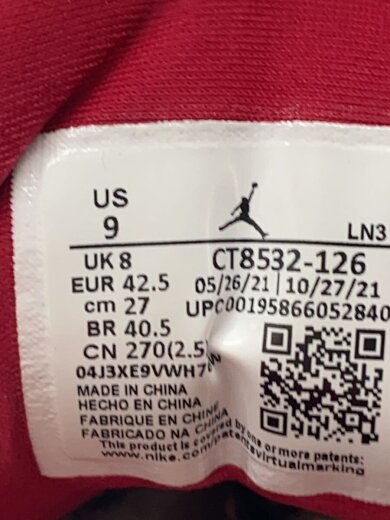 商品画像：AIR JORDAN 3 RETRO_エア ジョーダン 3 レトロ/27cm/WHT 5