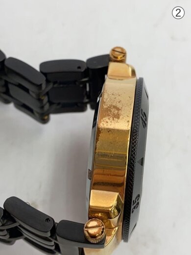 商品画像：クォーツ腕時計/アナログ/ステンレス/BLK/BLK/SS/I47000G1// 7