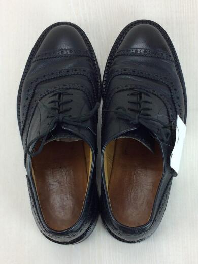 画像：J.M.WESTONドレスシューズ/UK8/BLK/レザー/レースアップシューズ  ストレートチップ 内羽根4