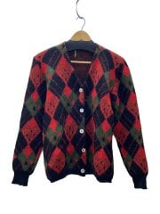 推定60s/カーディガン(厚手)/ニット/アーガイル/RED